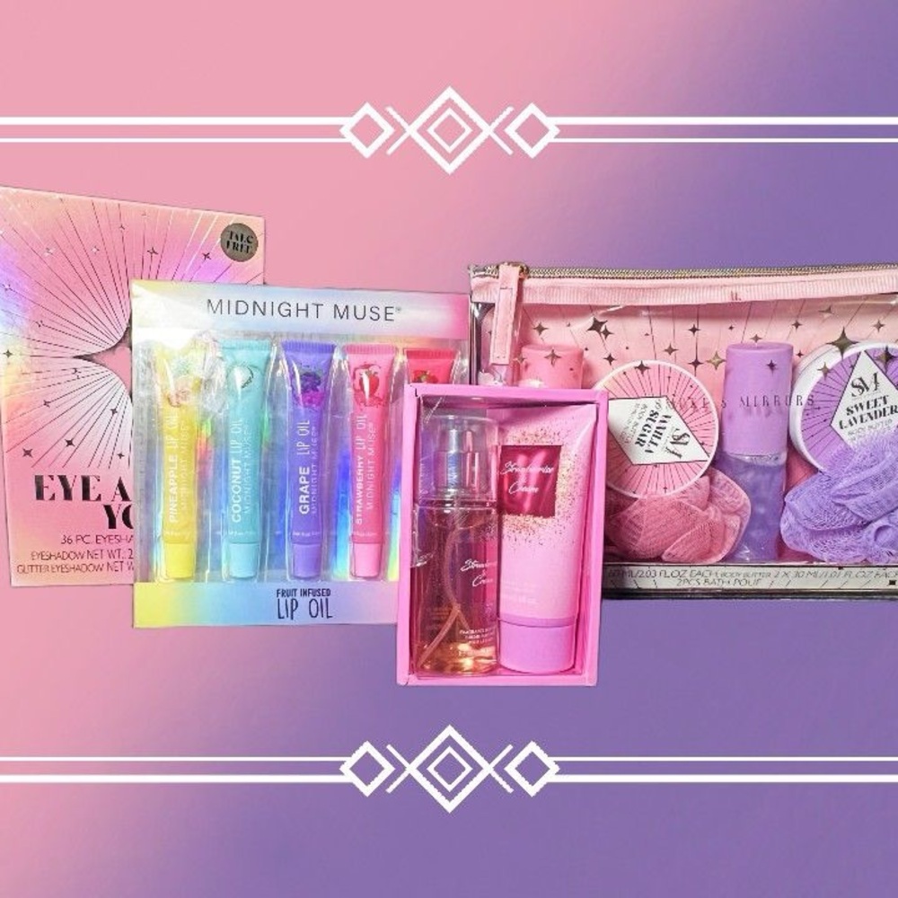 Colorful Makeup and Skincare Set